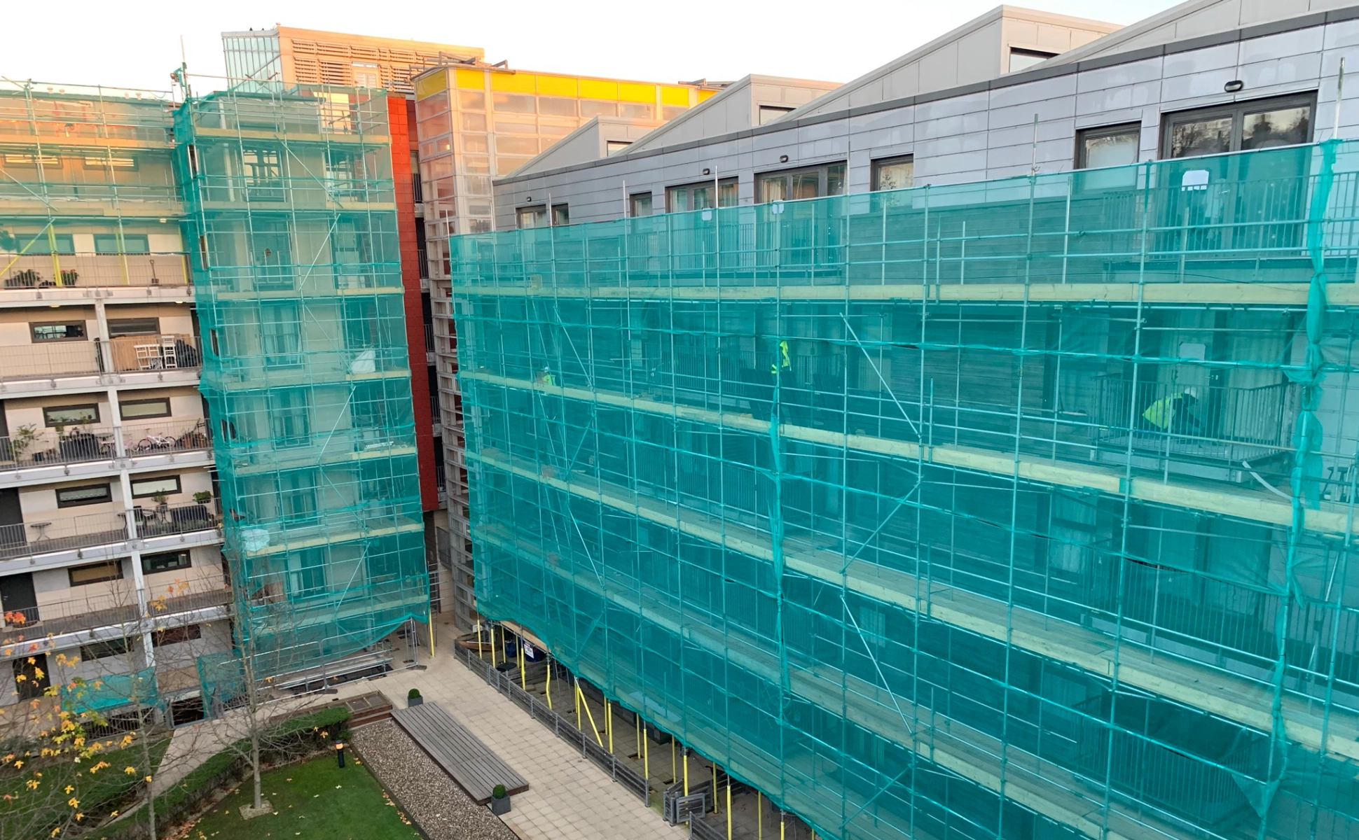 Scaffolding, roofing and construction project by SHL Group Services
